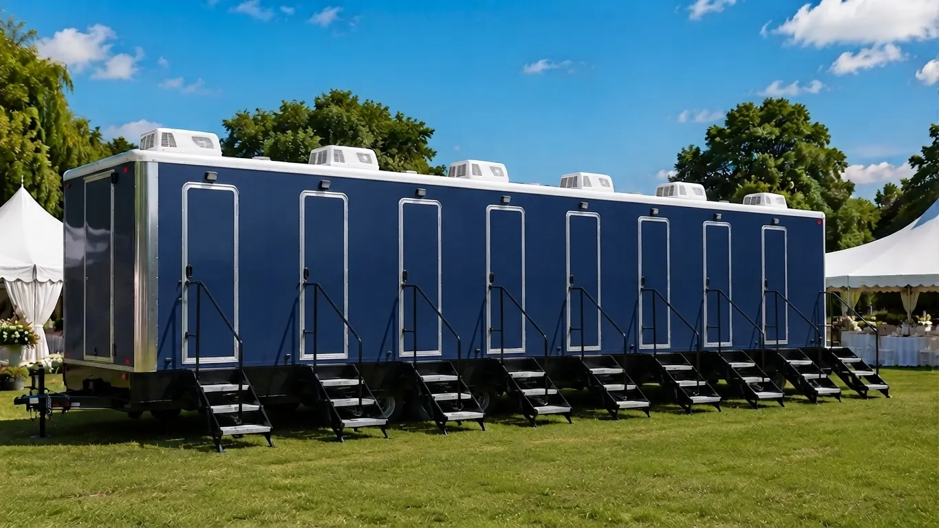8 Stall Restroom Trailer in Margate, FL